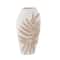 White Polystone Boho Style Vase, 18" x 10" x 6"